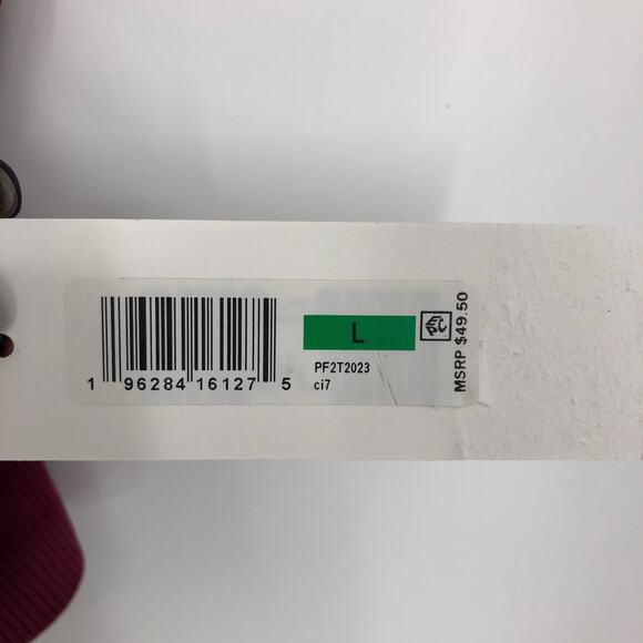 CALVIN KLEIN Women's Performance Ribbed Crop Top Large Red Maroon Racerback NWT - Picture 11 of 11